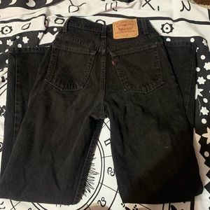 Levi’s vintage 512 tapered jeans. Truly vintage-size reads 3 short